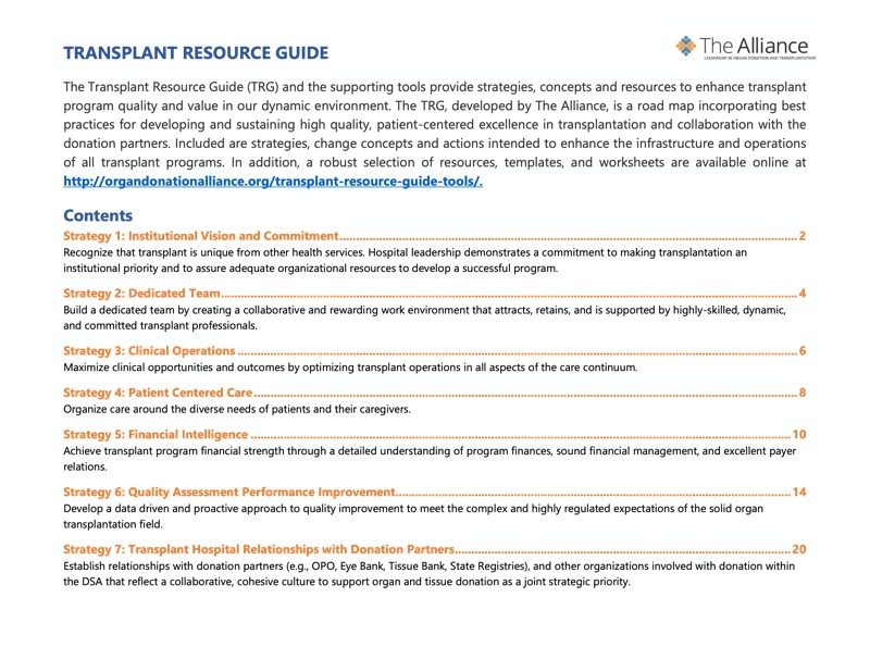 Transplant Resource Guide