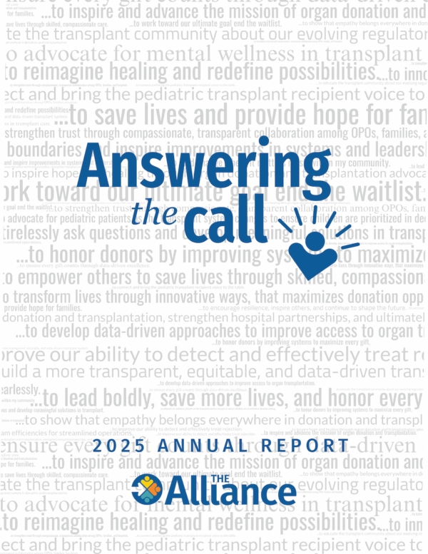 2025 Alliance Annual Report Cover Page 01