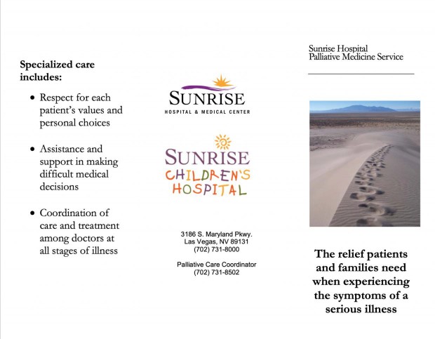 Palliative Care Pamphlet Example