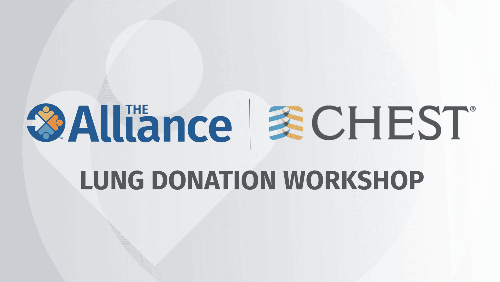 Alliance CHEST Workshop